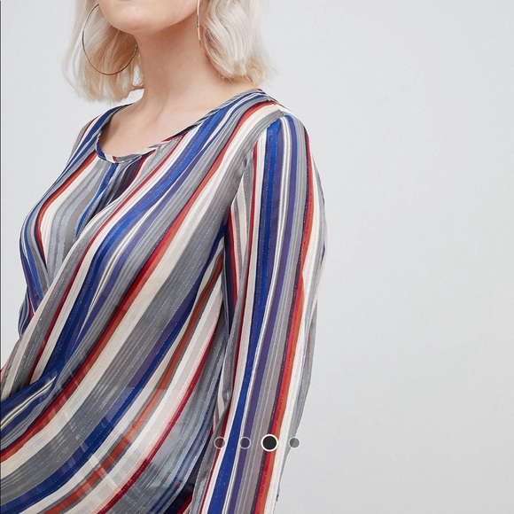 NWT Unique21 Hero Faux Wrap Blouse sz 18 - Picture 4 of 5